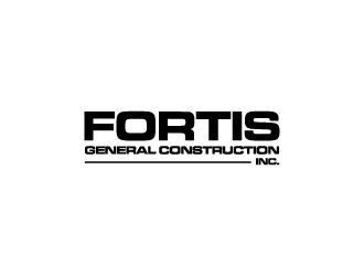 Fortis General Construction, Inc. logo design by crazher