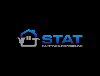 STAT Painting & Remodeling logo design by luckyprasetyo