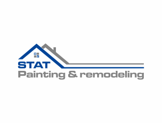 STAT Painting & Remodeling logo design by luckyprasetyo