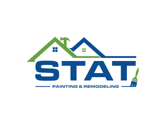 STAT Painting & Remodeling logo design by Barkah