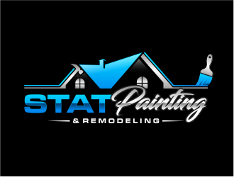 STAT Painting & Remodeling logo design by evdesign