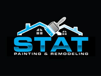 STAT Painting & Remodeling logo design by AamirKhan