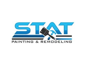 STAT Painting & Remodeling logo design by KreativeLogos