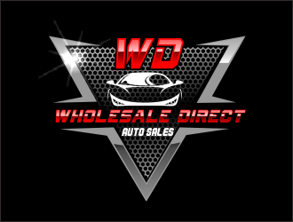 Wholesale Direct Auto Sales  logo design by bosbejo