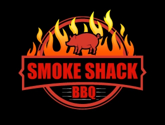 Smoke Shed BBQ logo design by AamirKhan