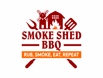 Smoke Shed BBQ logo design by hidro