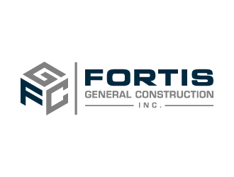 Fortis General Construction, Inc. logo design by akilis13