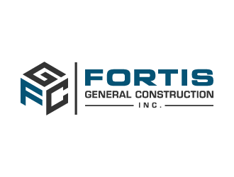 Fortis General Construction, Inc. logo design by akilis13