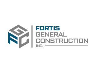 Fortis General Construction, Inc. logo design by akilis13