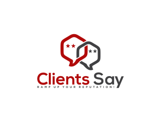 Clients Say logo design by N3V4