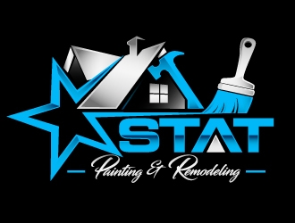 STAT Painting & Remodeling logo design by dorijo