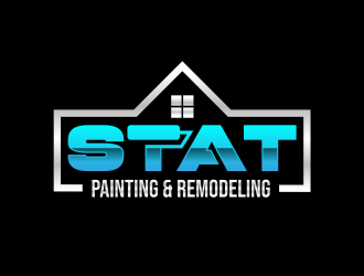 STAT Painting & Remodeling logo design by serprimero