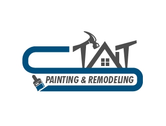 STAT Painting & Remodeling logo design by ascii