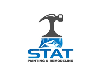 STAT Painting & Remodeling logo design by ascii