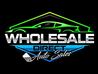 Wholesale Direct Auto Sales  logo design by DreamLogoDesign