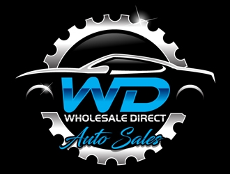 Wholesale Direct Auto Sales  logo design by DreamLogoDesign