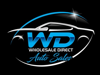 Wholesale Direct Auto Sales  logo design by DreamLogoDesign