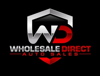 Wholesale Direct Auto Sales  logo design by DreamLogoDesign