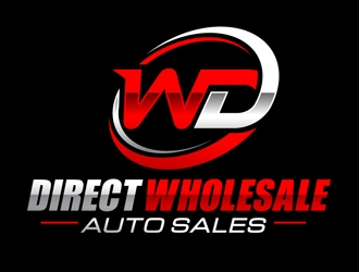 Wholesale Direct Auto Sales  logo design by DreamLogoDesign