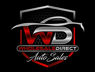 Wholesale Direct Auto Sales  logo design by DreamLogoDesign