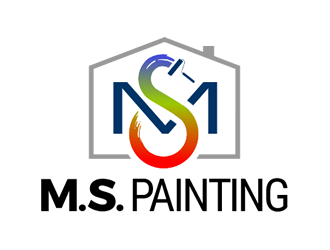 M.S. Painting logo design by Coolwanz