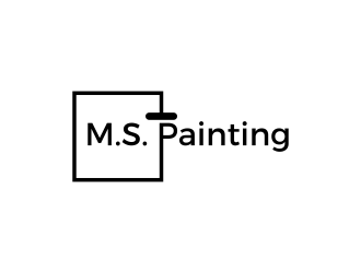 M.S. Painting logo design by BlessedArt