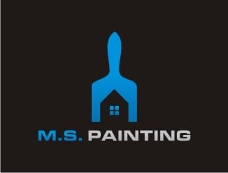 M.S. Painting logo design by sabyan