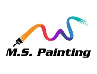 M.S. Painting logo design by alfais