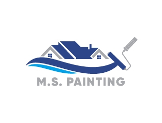 M.S. Painting logo design by Erasedink