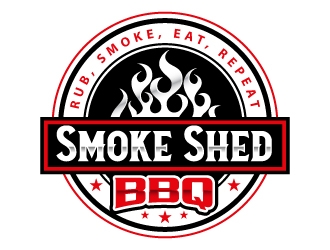 Smoke Shed BBQ logo design by Suvendu