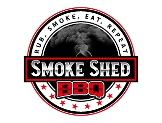 Smoke Shed BBQ logo design by Suvendu