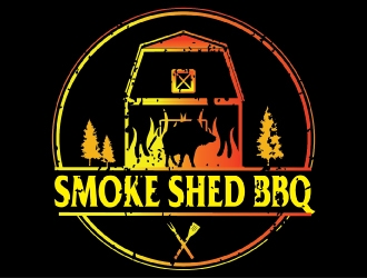 Smoke Shed BBQ logo design by AamirKhan