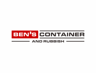 Bens Container and Rubbish logo design by checx