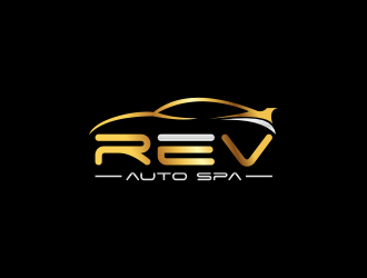 REV Auto Spa logo design by RIANW