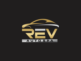 REV Auto Spa logo design by haidar