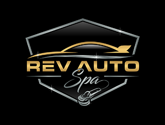 REV Auto Spa logo design by ndaru