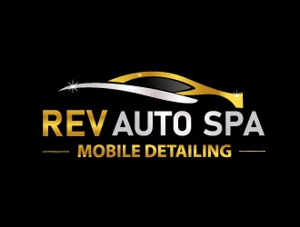 REV Auto Spa logo design by Webphixo