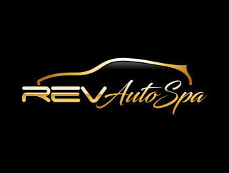 REV Auto Spa logo design by ekitessar