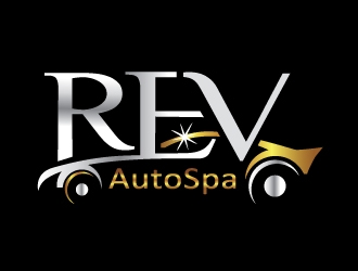 REV Auto Spa logo design by Foxcody