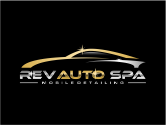REV Auto Spa logo design by evdesign