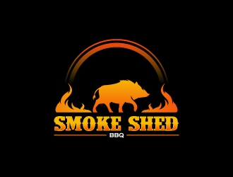 Smoke Shed BBQ logo design by AamirKhan