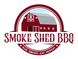 Smoke Shed BBQ logo design by uttam