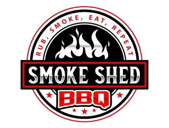 Smoke Shed BBQ logo design by Suvendu