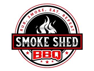 Smoke Shed BBQ logo design by Suvendu