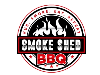 Smoke Shed BBQ logo design by Suvendu