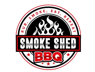 Smoke Shed BBQ logo design by Suvendu