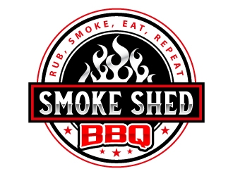 Smoke Shed BBQ logo design by Suvendu