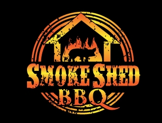 Smoke Shed BBQ logo design by AamirKhan