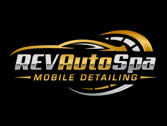 REV Auto Spa logo design by akilis13