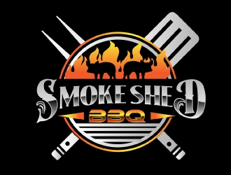 Smoke Shed BBQ logo design by AamirKhan